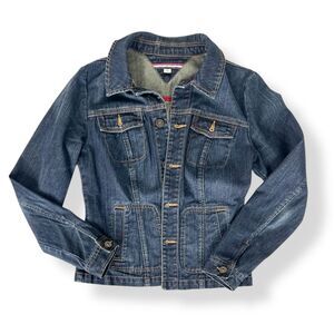 Vintage Y2K Tommy Hilfiger Blue Denim Jean Jacket